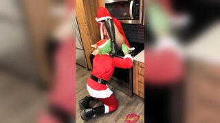 Mrs. Clause Fucks the Grinch While Santa Was Away - Gifted Her A Squirting Orgasm for Christmas