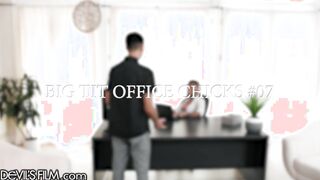 sexy Black Boss Wants To Try Her New Huge Boobs With Her Assistant's Penis