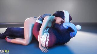 XXXMAS Werewolf Banged Hot | Long Penis Monster | 3d Porn WildLife