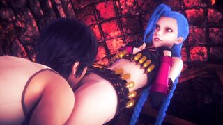 NIGHT SEX WITH JINX, CUM ON HER FACE | LEAGUE OF LEGENDS