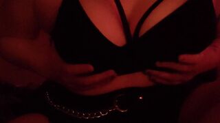 ~☆ShyDemonEye☆~ Strip Teases and Plays with Huge Irresistible Breasts