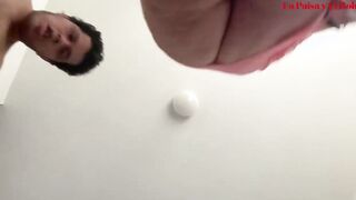 Colombian 19 Year Old La Paisa squirts and makes lucky dude cum