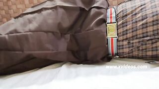 Calling schooll lover at home and fucking her rough outside