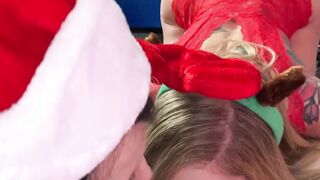Goddess Blonde Eighteen Kali Roses Fucks Step-Guy For Christmas