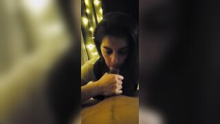 Wifey ball sucking off