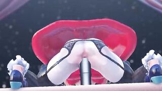 【MMD R-teens SEX DANCE】HARD SEX BIMBOS MAKES ROUGH SEX AND ENJOYING HIS HUGE COCKホットな女の子[MMD R-18]
