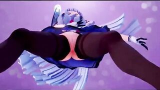 【MMD R-barely legal SEX DANCE】HOT WOMEN FUCKS ON BEAUTY STAGE AND FUCKS INTENSELY激しいセックス[MMD R-18]