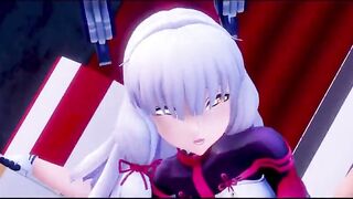 【MMD R-barely legal SEX DANCE】HOT WOMEN FUCKS ON BEAUTY STAGE AND FUCKS INTENSELY激しいセックス[MMD R-18]