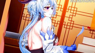 GENSHIN IMPACT CARTOON GANYU HUGE BOOTY GETS BONED INSIDE REVERSE COWGIRL