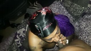 Curved9incher vs irresistible inked AFRICAN HOT CREAMING ON big black dick blowjobs & bonnets pt two
