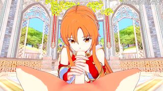 Sword Art Online Cartoon: Asuna Blows Cock