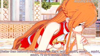 Sword Art Online Cartoon: Asuna Blows Cock