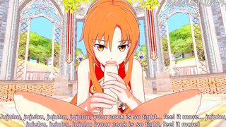 Sword Art Online Cartoon: Asuna Blows Cock