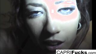 Capri Cavanni play with her soak snatch and super sexy long