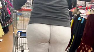 Milf at Walmart With A Wedgie Stuck Inside Her Large