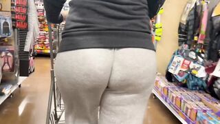 Milf at Walmart With A Wedgie Stuck Inside Her Large