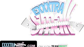 Exxxtra Tiny - Thin Blonde Cutie Gets Interrupted And Fuck