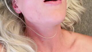 Married blonde can't stop GROANING