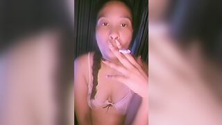 Smoking for my Instagram Live Pervs (@mel.smokes.here)