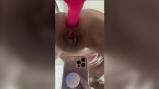 Sexual lil Amelia ride with her booty