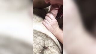 Ex-Wife blows penis inside student outfit