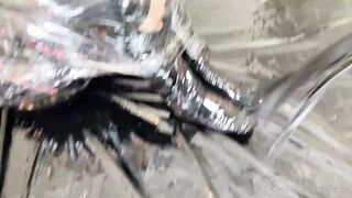 Plastic wrap and Multi-layer Sultry fetish