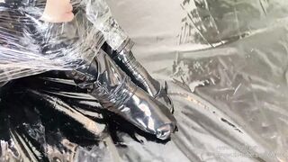 Plastic wrap and Multi-layer Sultry fetish