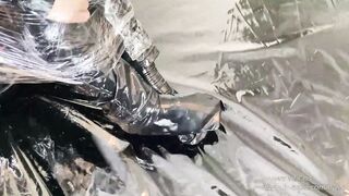Plastic wrap and Multi-layer Sultry fetish