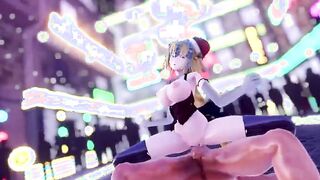 【MMD R-18 year old SEX DANCE】HOT CHICK LISTENS TO GODDESS MUSIC AND SHOWS HER HUGE MELONS 激しいセックス[MMD R-18]