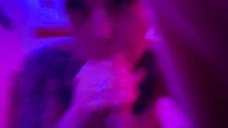 sixty-nine oral sex with cum inside mouth and on lips