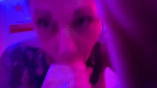 sixty-nine oral sex with cum inside mouth and on lips