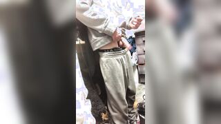 Caught jerking off