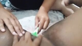 That laziness I asked her hubby to treat her