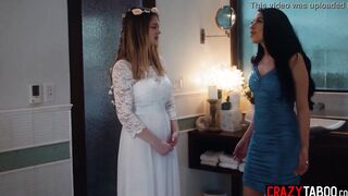 Lesbo Alex Coal soaked brides Bunny Colby snatch after she