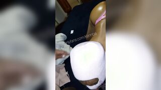 Goddess Huge Butt Freak Shaking Booty & Giving Sloppy Bj Link Inside Bio