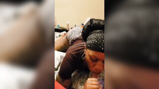 Lusty Long Ass Thot Shaking Butt & Giving Sloppy Oral Sex & Screaming Daddy Pounded Me Harder