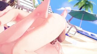 【MMD R-teen SEX DANCE】SWEET BEAUTY BOOTY ON THE BEACH INSANE SEX SUPER SEXY BOOTY SWEET SATISFACTION ハードセックス [MMD]