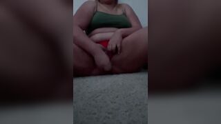 Having Fun with my snatch with step-brother next door
