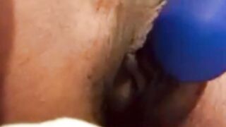 Nikkis bomb twat jizzes on dildo