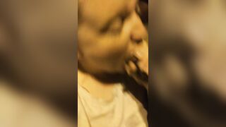 Jizzed on tongue