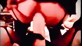Ex cunt with mouth ruin his crossdresing anal with fat fake-dick and punch fisting