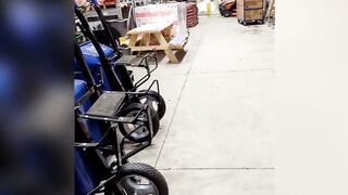 Another fellatio inside outdoors store with a facial and cum walk!!