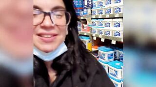 Another fellatio inside outdoors store with a facial and cum walk!!