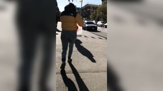 candid jiggly booty pawg kinky jeans