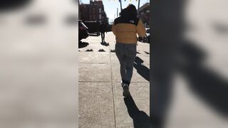 candid jiggly booty pawg kinky jeans