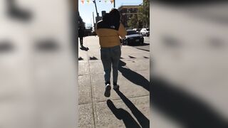 candid jiggly booty pawg kinky jeans