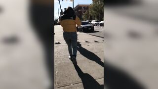 candid jiggly booty pawg kinky jeans