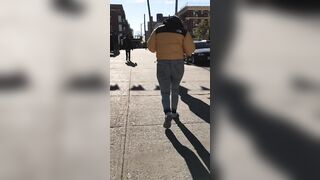 candid jiggly booty pawg kinky jeans