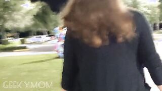 Date night Wifey exhibitionist Flashing around the town
