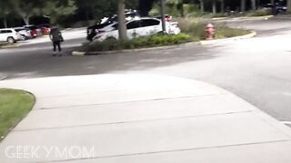 Date night Wifey exhibitionist Flashing around the town